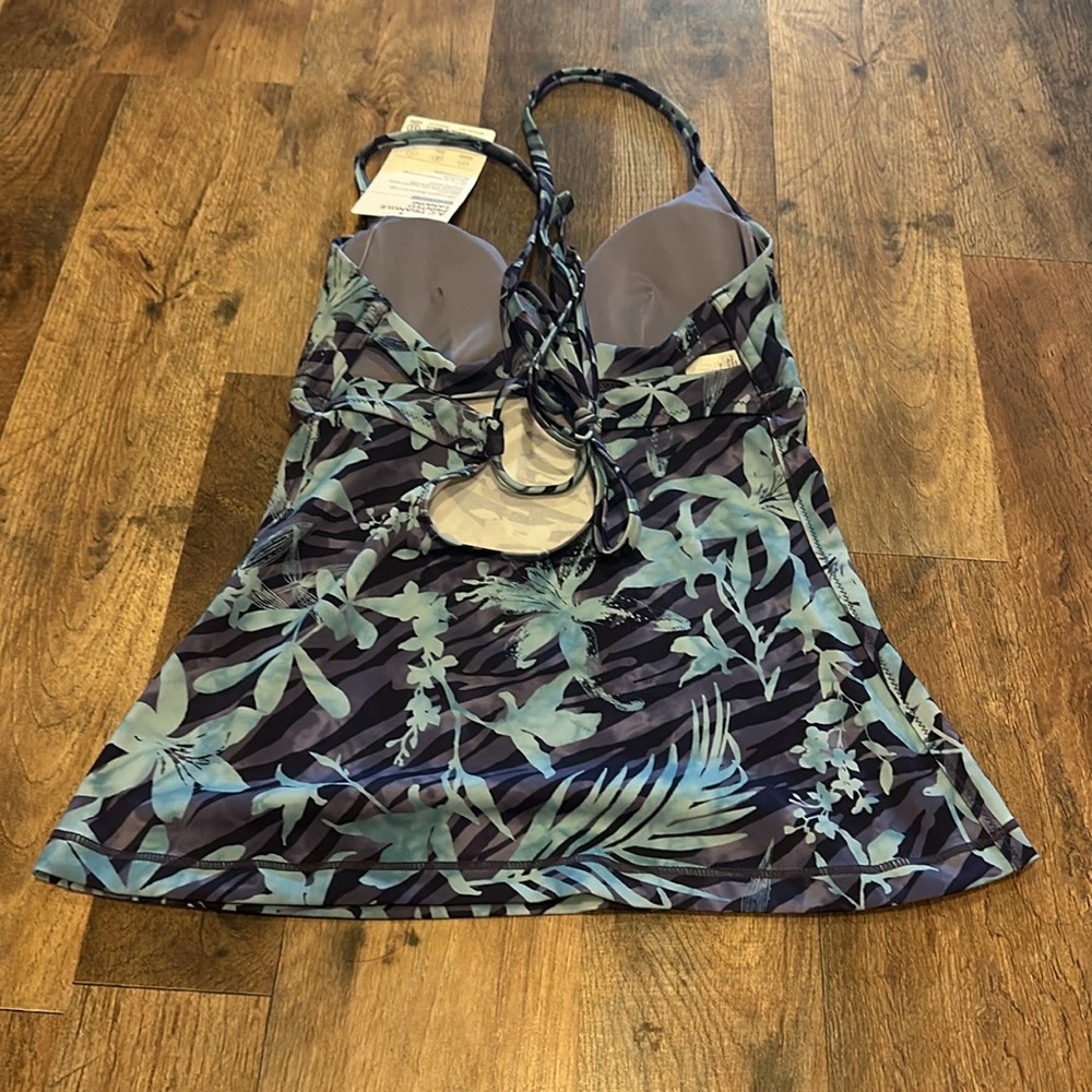 Athleta A-C Triangle Printed Tankini sz XS NWT - Picture 4 of 6